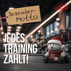 Dezember-Motto: Jedes Training zählt!